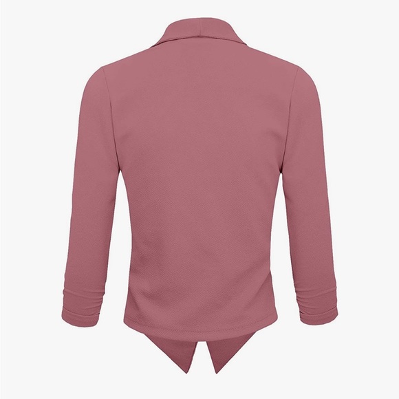 Rosé colour office blazer - Picture 2 of 4